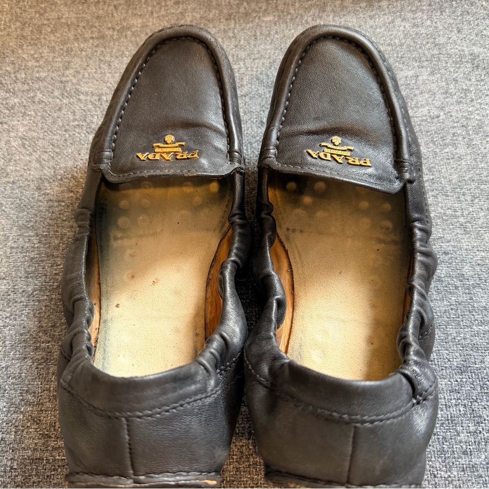 Authentic Prada Black Leather Women’s Drivers - Picture 3 of 8